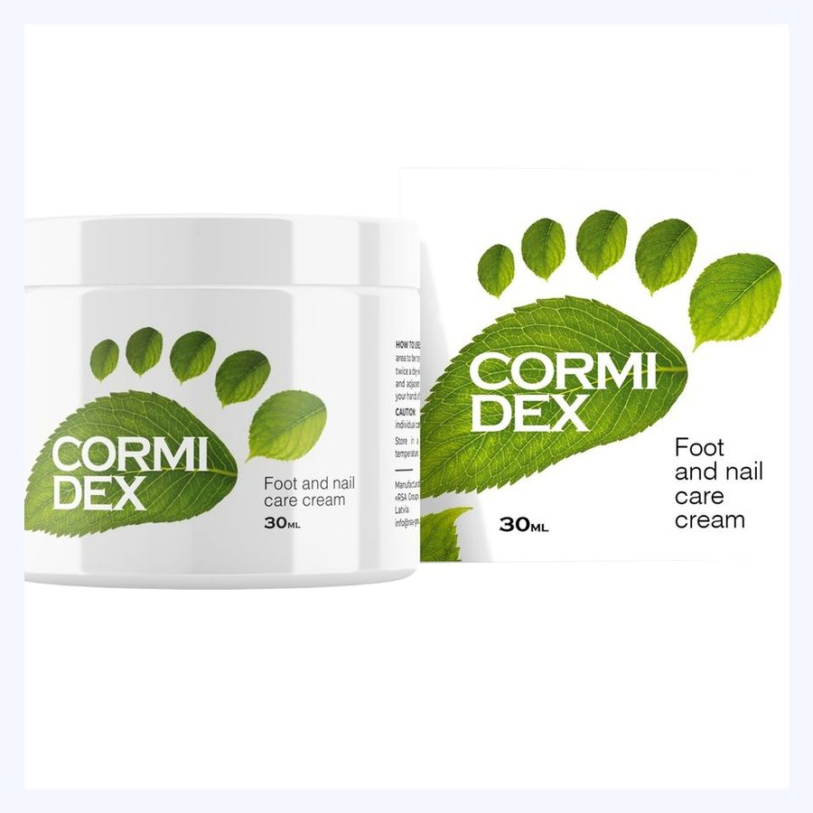 Cormidex – крем за стъпала в бяло бурканче