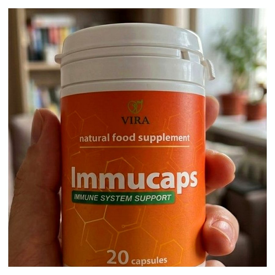 Immucaps – 20 капсули в оранжево бурканче