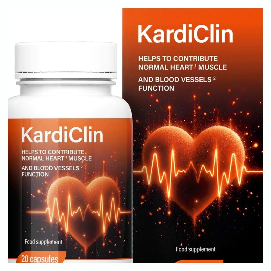 KardiClin – 20 капсули в шише и кутия
