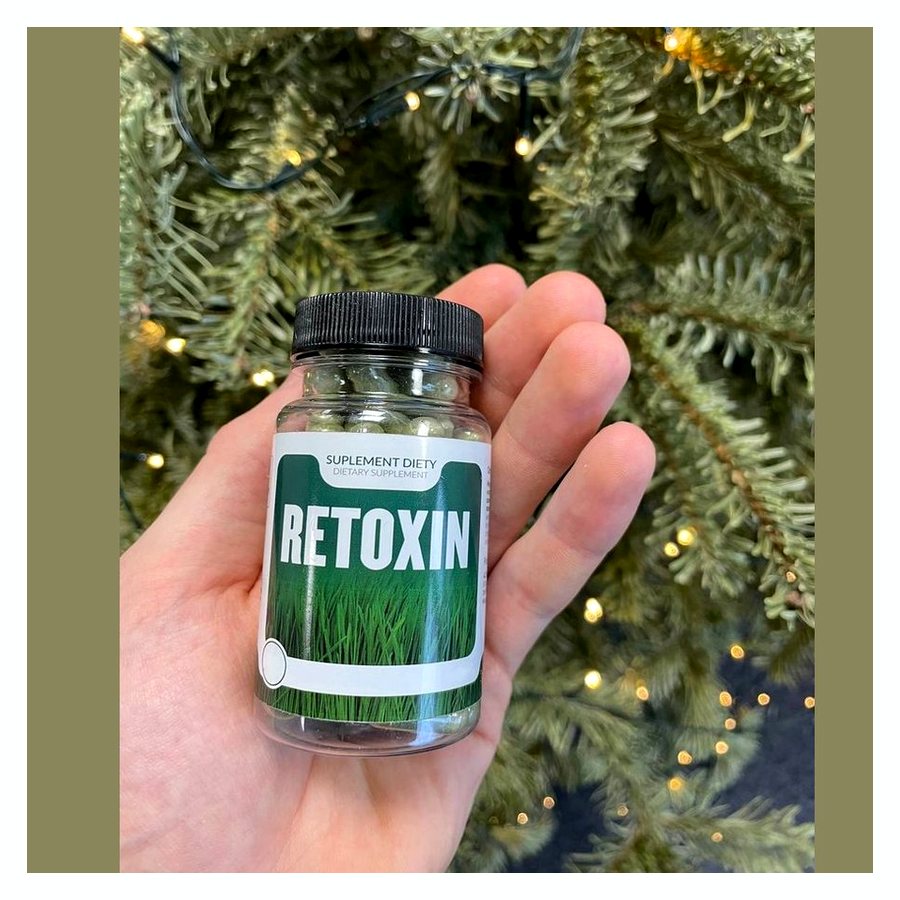 Retoxin – зелени капсули в прозрачно бурканче